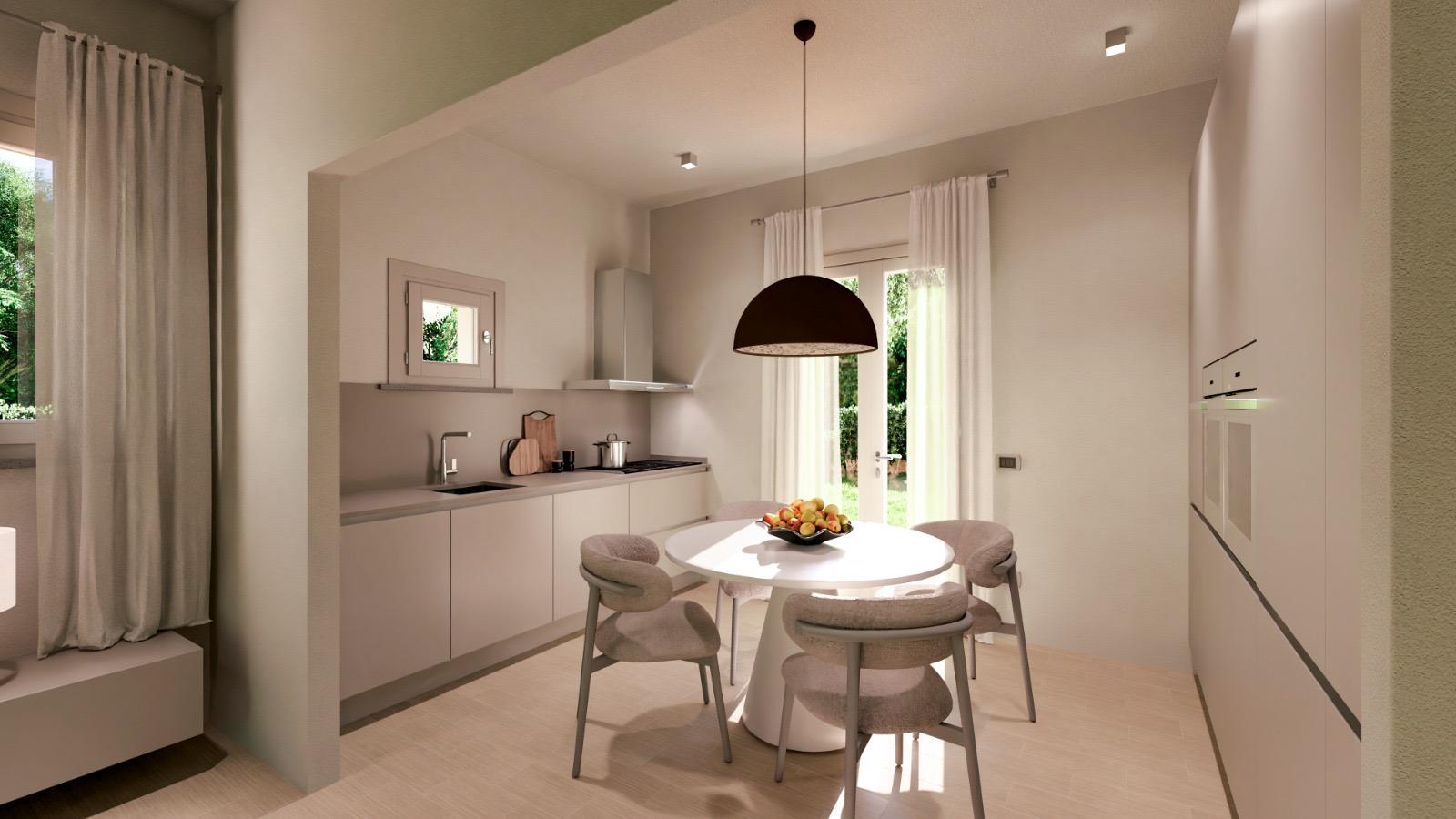 Cucina moderna per bifamiliare