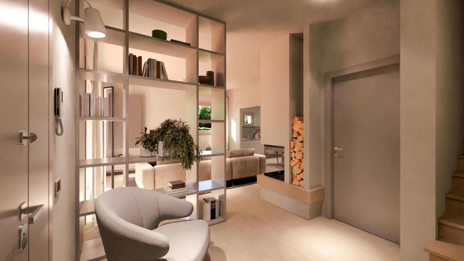 Entrata per abitazione bifamiliare